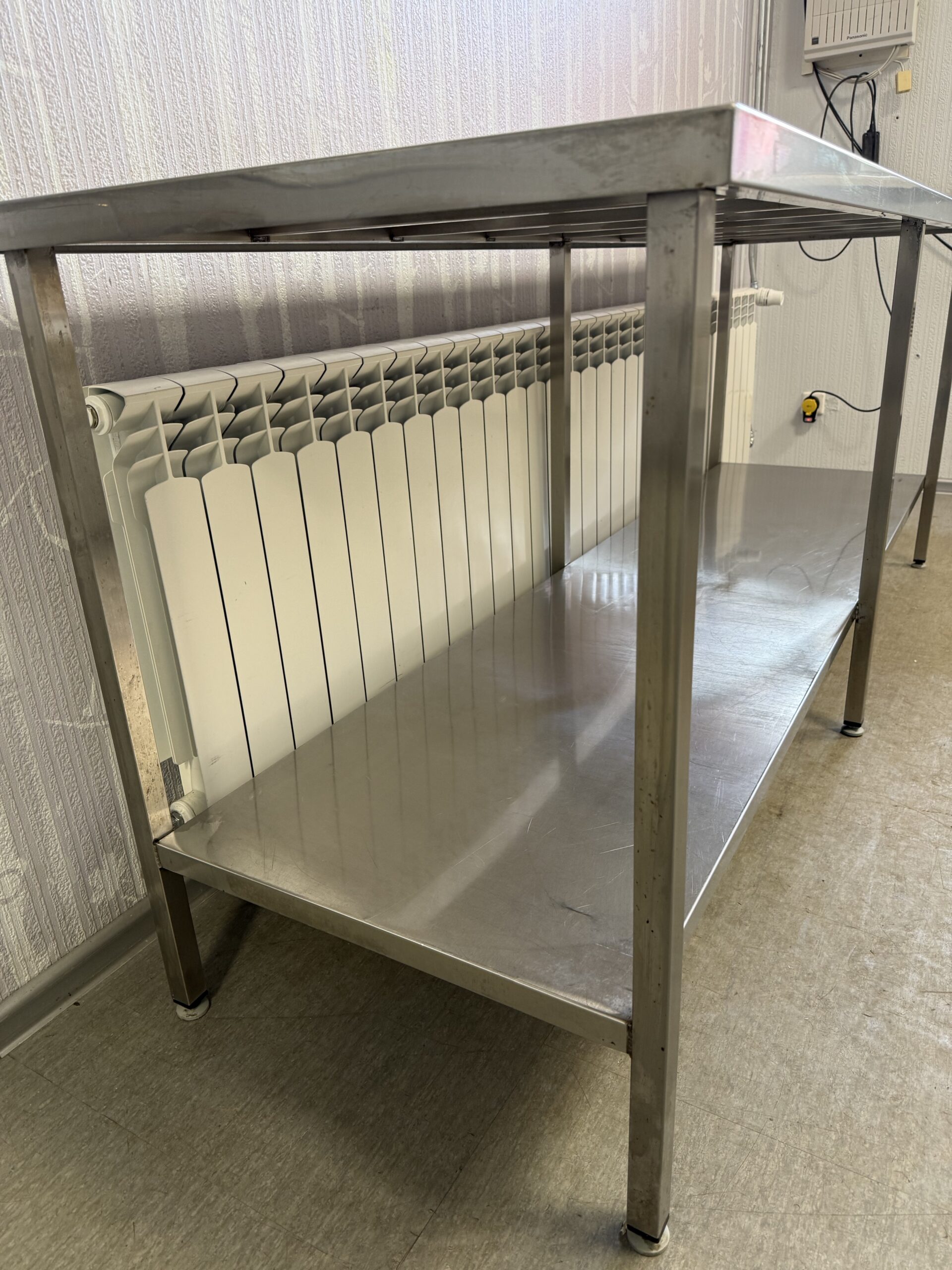 Roostevaba töölaud riiuliga 220x70x90cm NR185-188 - Pilt 7