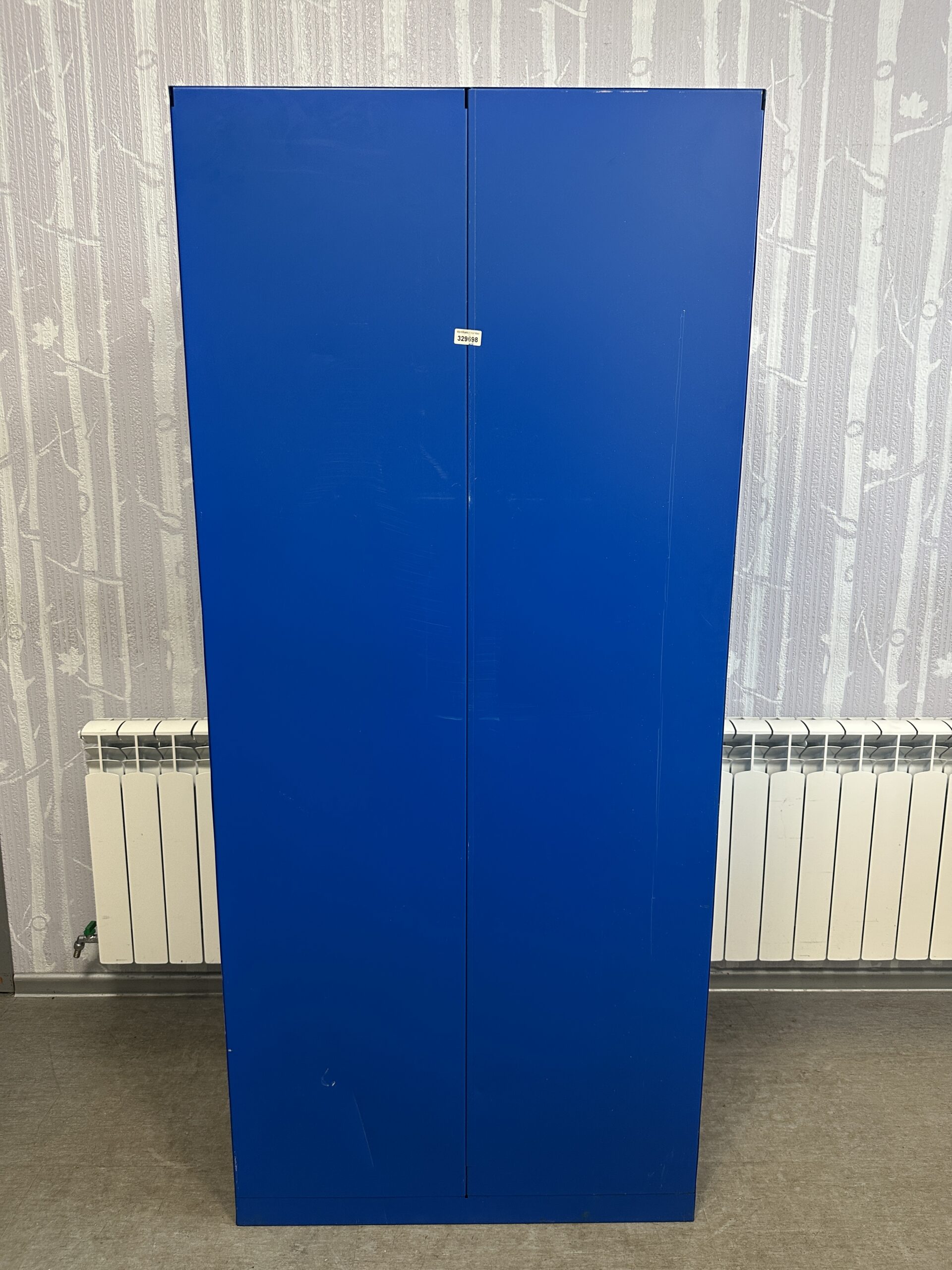 Sinine garderoobikapp/metall riidekapp 2 uksega 80x50x180cm - Pilt 10