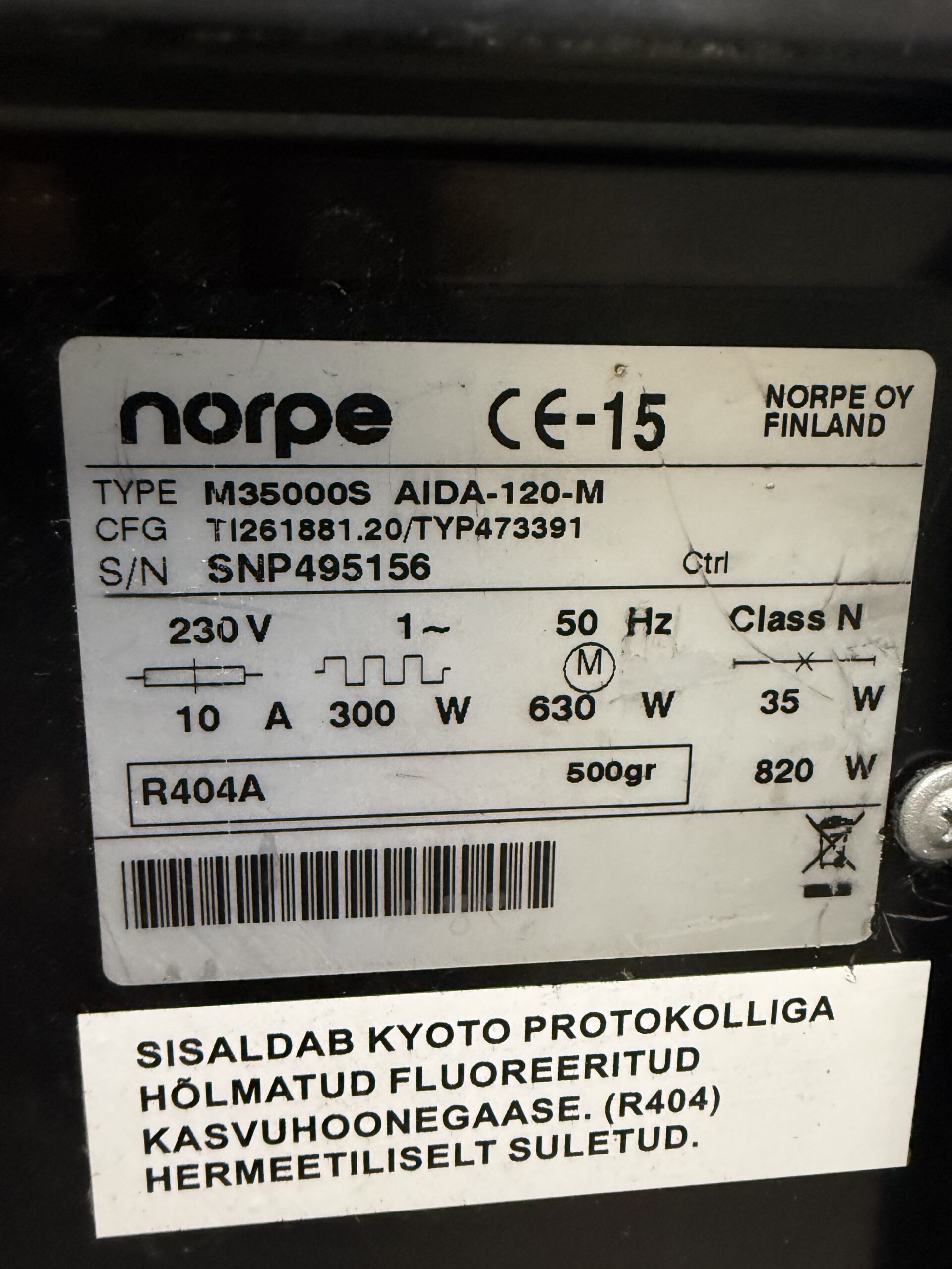 Külmvitriin / Kondiitrivitriin Norpe Aida 120M - Pilt 16